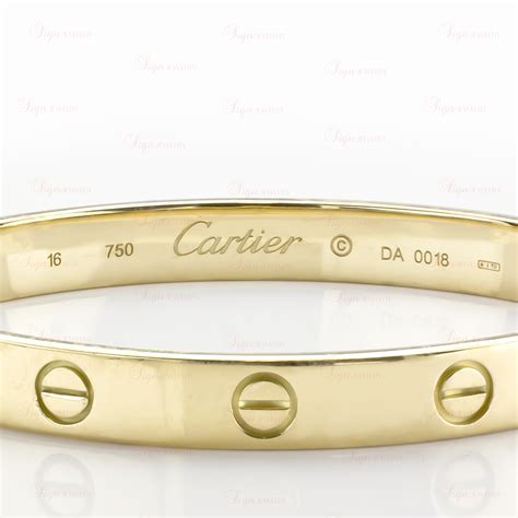 Cartier love collection yellow gold